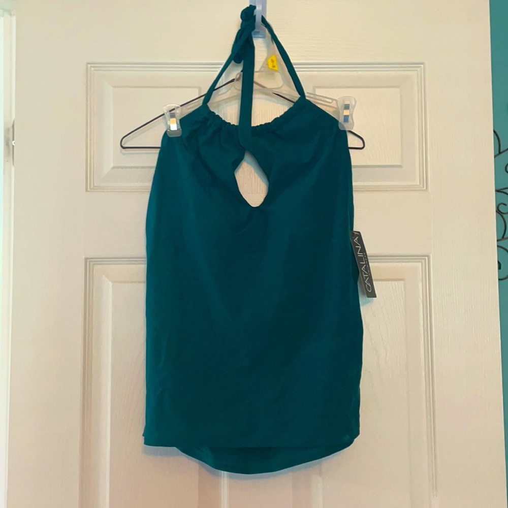 Two piece Catalina tankini teal swimsuit NWT